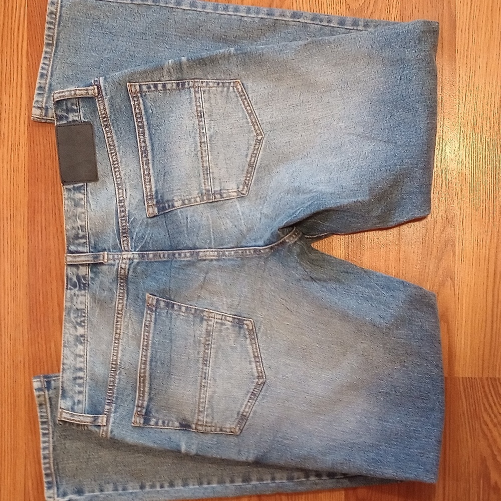 RF Brand Jeans Men's Size 32x30 Light Wash‎ Faded Slim Fit Denim